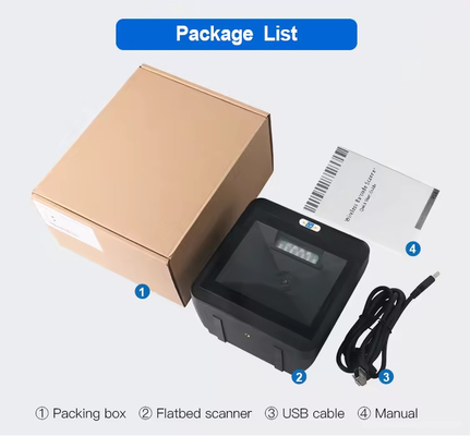 مليون بكسل سكينر الباركود على سطح المكتب سرعة عالية قارئ الباركود 2D بدون يد DP8550