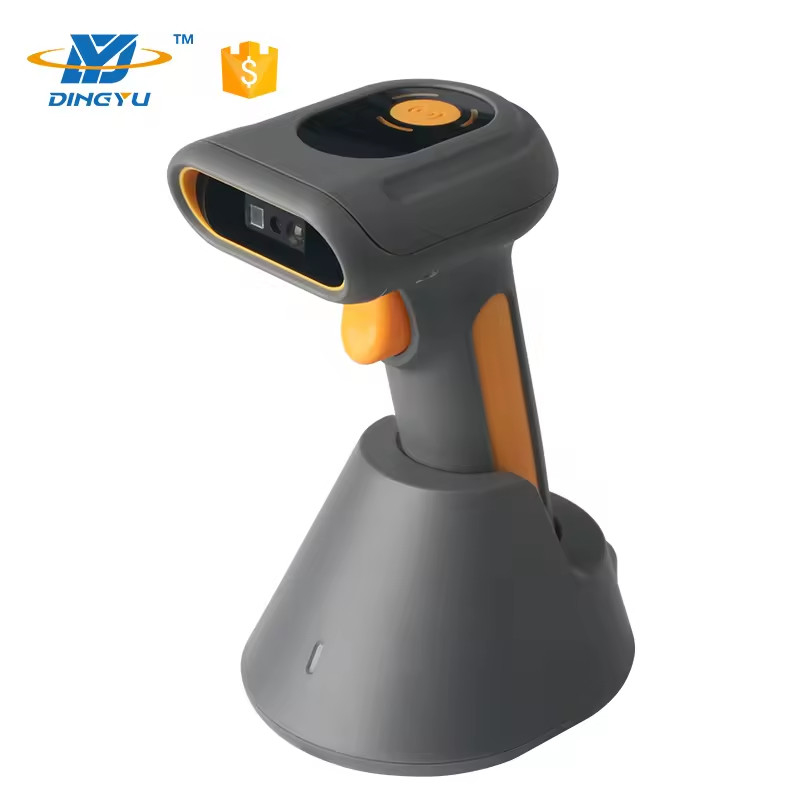IP65 1D 2D QR Code مستوى الصناعية اللاسلكي ماسح الباركود عالي السرعة 65CM/S DS6530B-2D