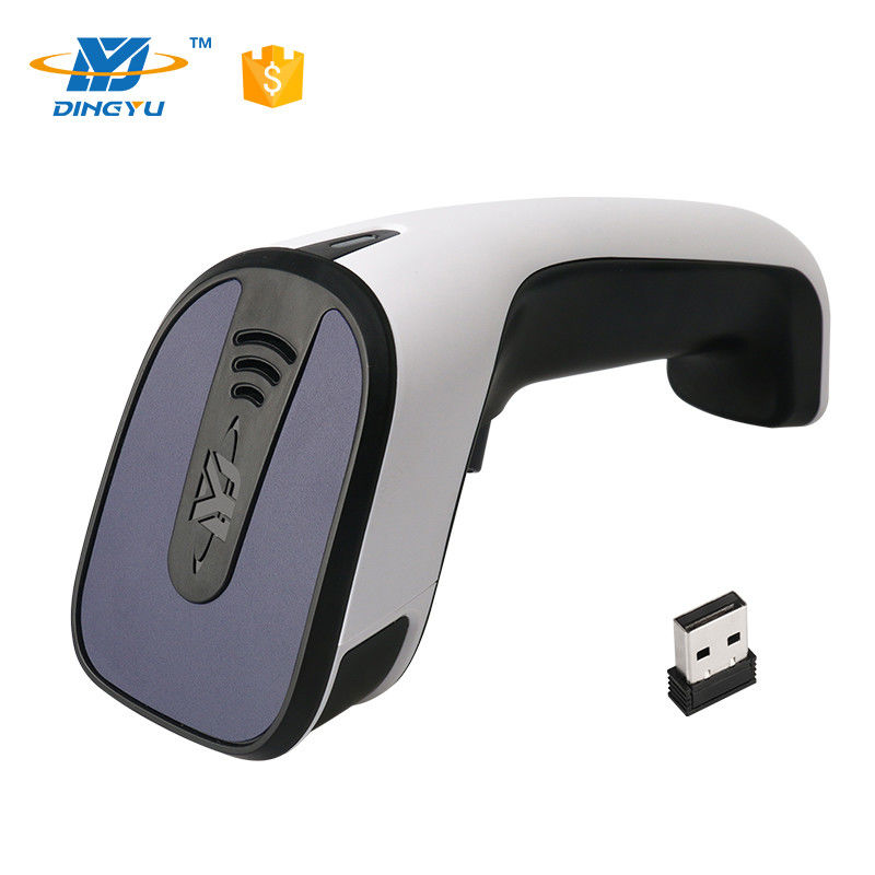 ماسح الباركود اليدوي بليوتوث 2D سرعة فك الباركود 25 سم / ثانية مع كابل USB 2.4G