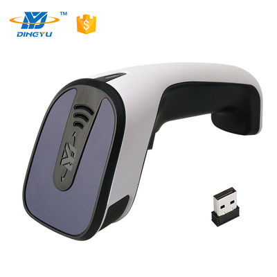 ماسح الباركود اليدوي بليوتوث 2D سرعة فك الباركود 25 سم / ثانية مع كابل USB 2.4G